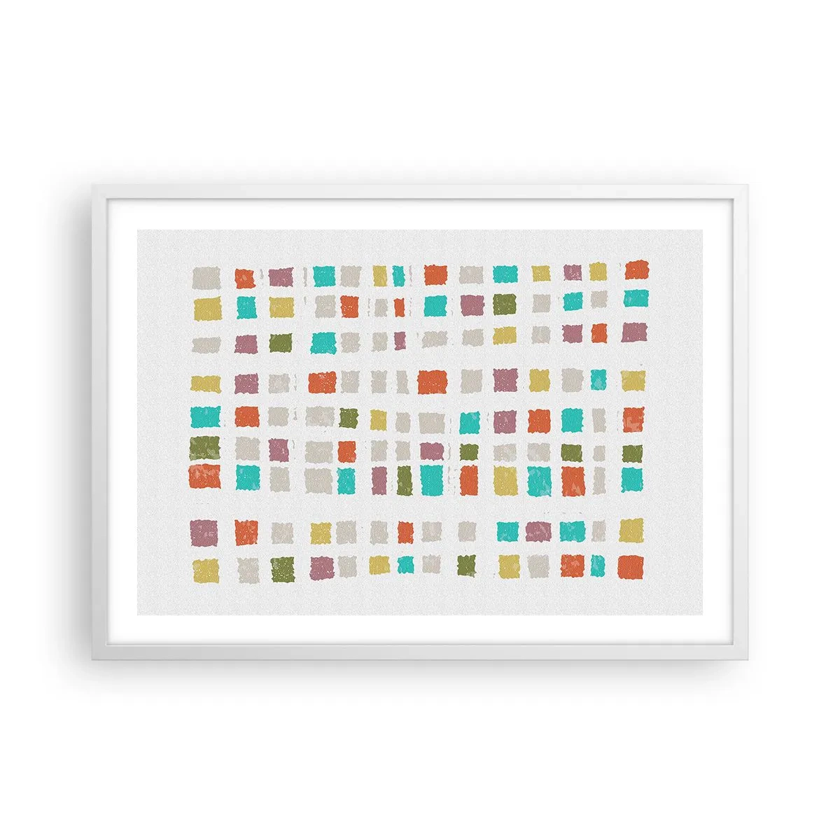 Plakát v bílém rámu - Neznámá hra - 70x50 cm