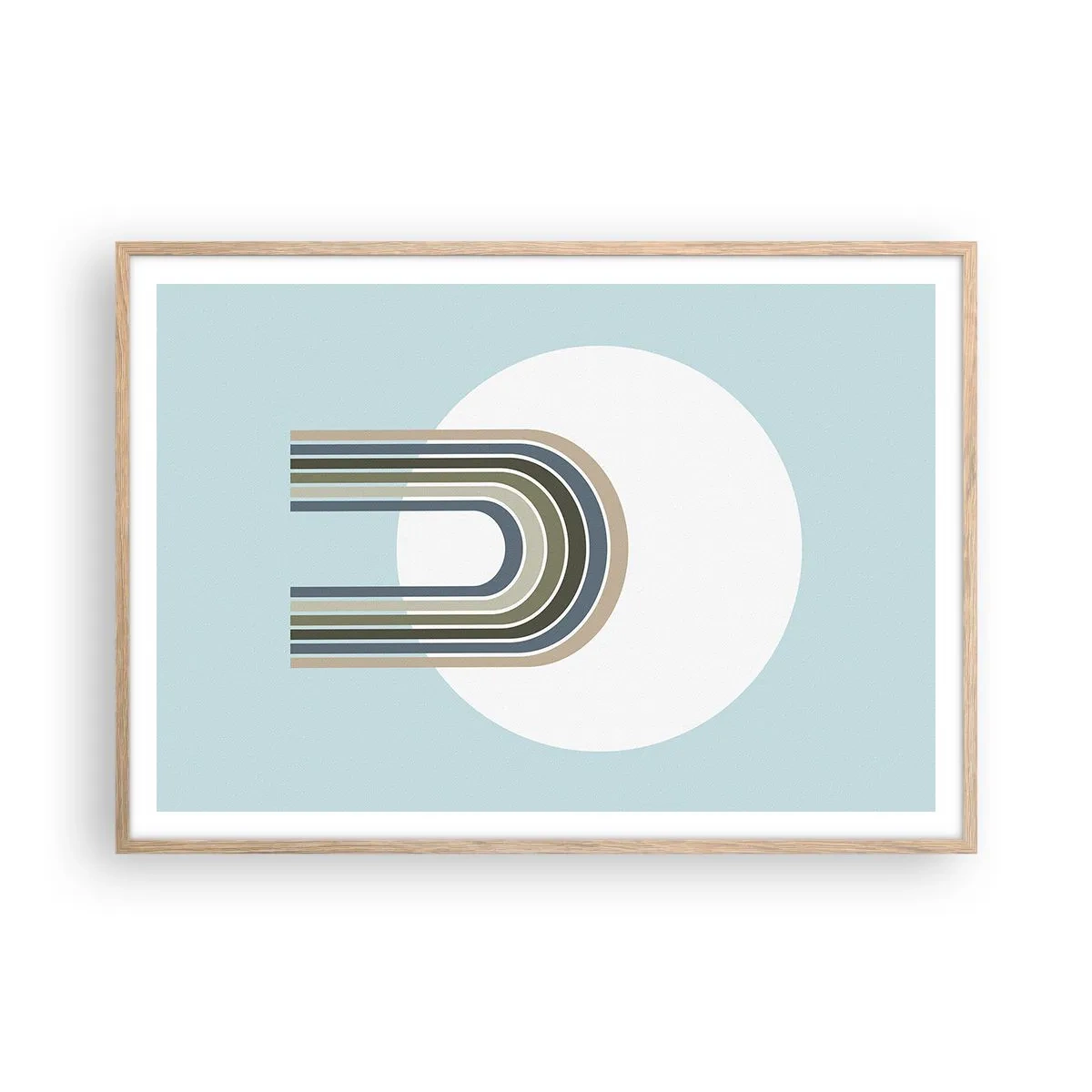 Plakát v rámu světlý dub - Neodolatelná přitažlivost - 100x70 cm