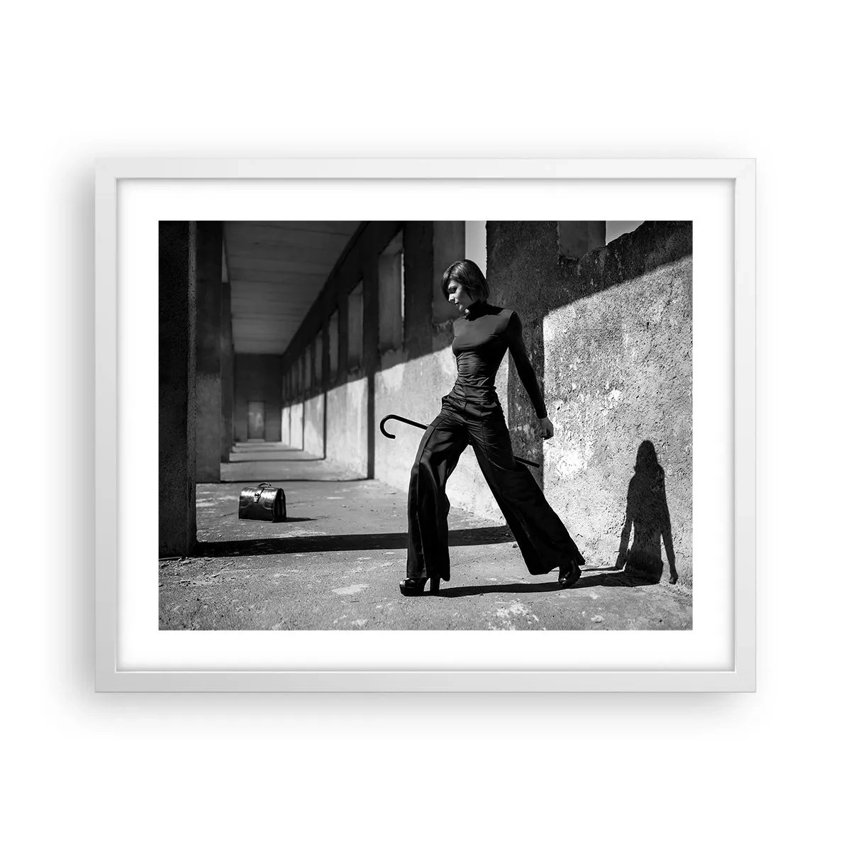 Plakát v bílém rámu - Městská elegance - 50x40 cm