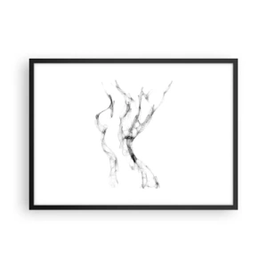 Plakát v černém rámu - Krásná a silná - 70x50 cm