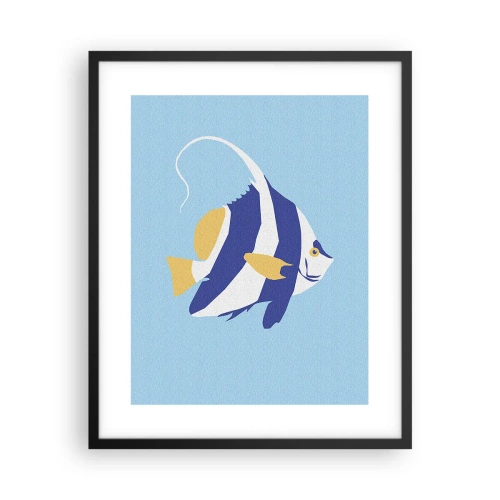 Plakát v černém rámu - Miss tropických vod - 40x50 cm