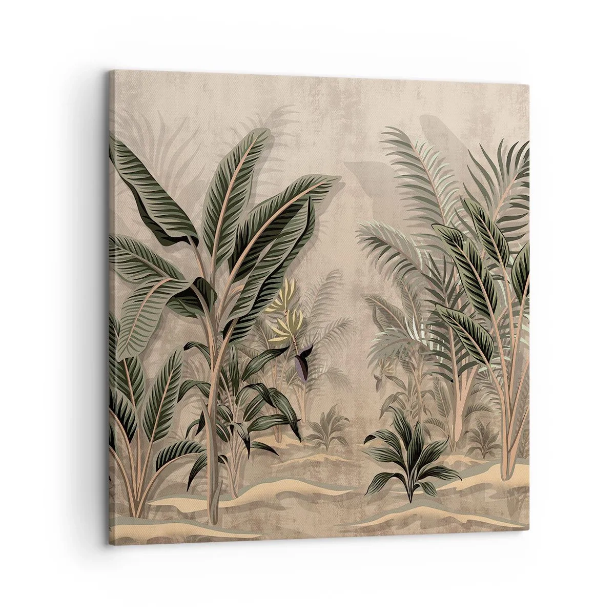 Obraz na plátně - Rytina v koloniálním stylu - 60x60 cm