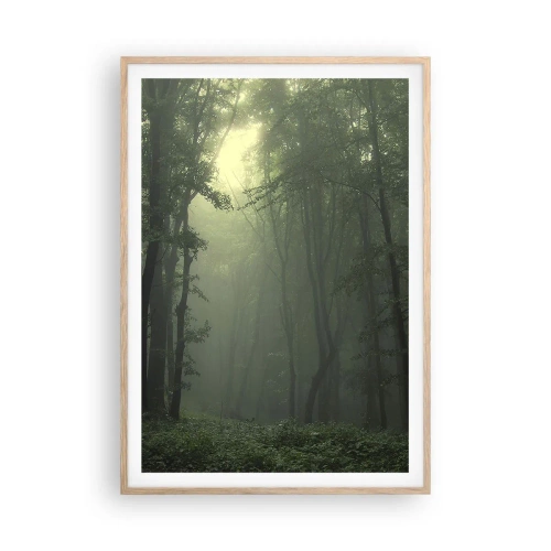 Plakát v rámu světlý dub - Než se probudí - 70x100 cm