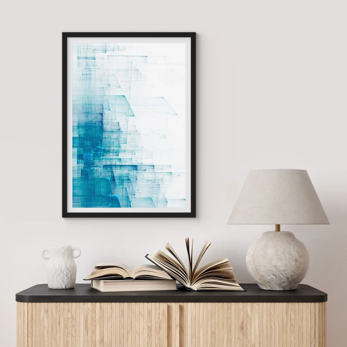 Plakát v černém rámu - Jak se stal prostor - 61x91 cm
