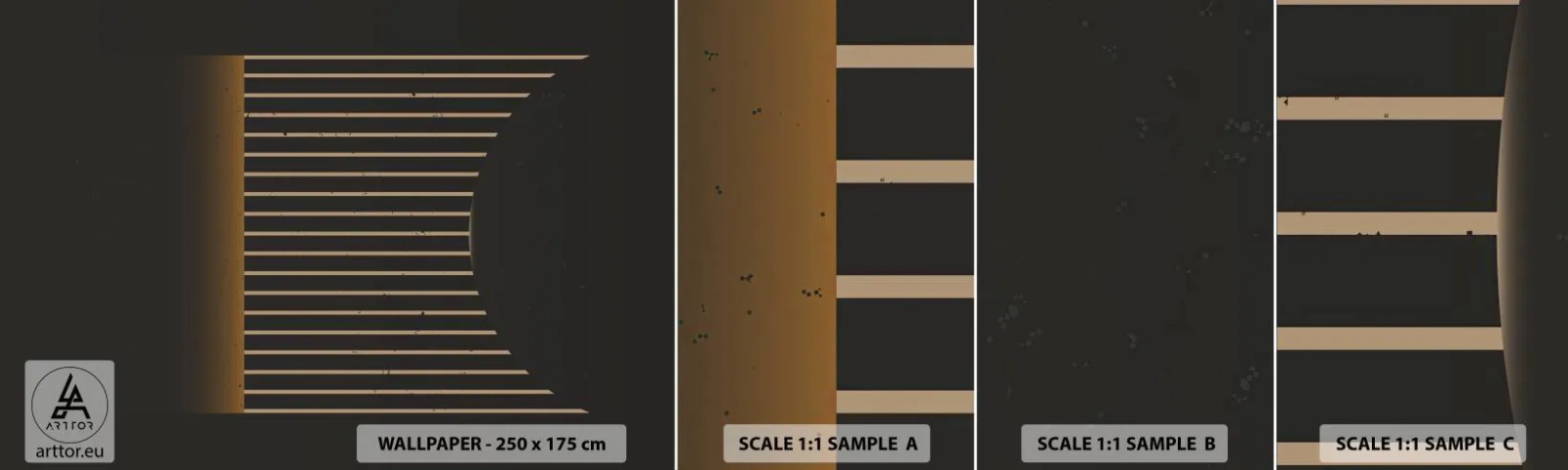 Vzor Fototapety Samolepicí Deluxe Sticker - Prozkoumat temnotu - Abstrakce, Kus, Kresba tužkou - 100x30 cm