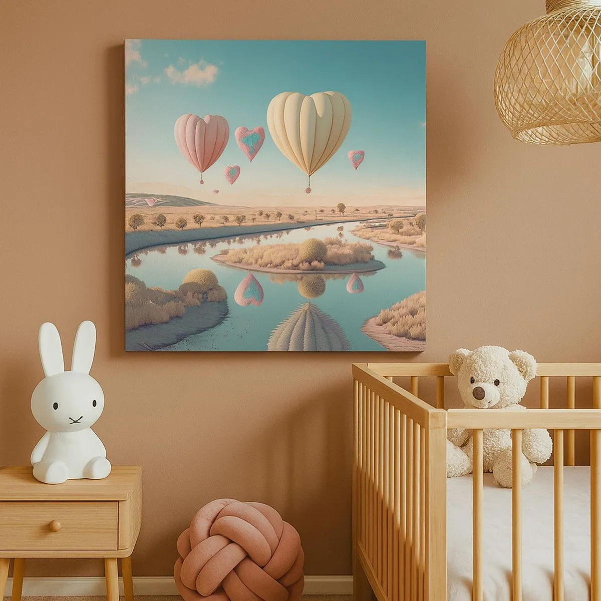 Obraz na plátně - Láska tě nechá vzlétnout - 30x30 cm