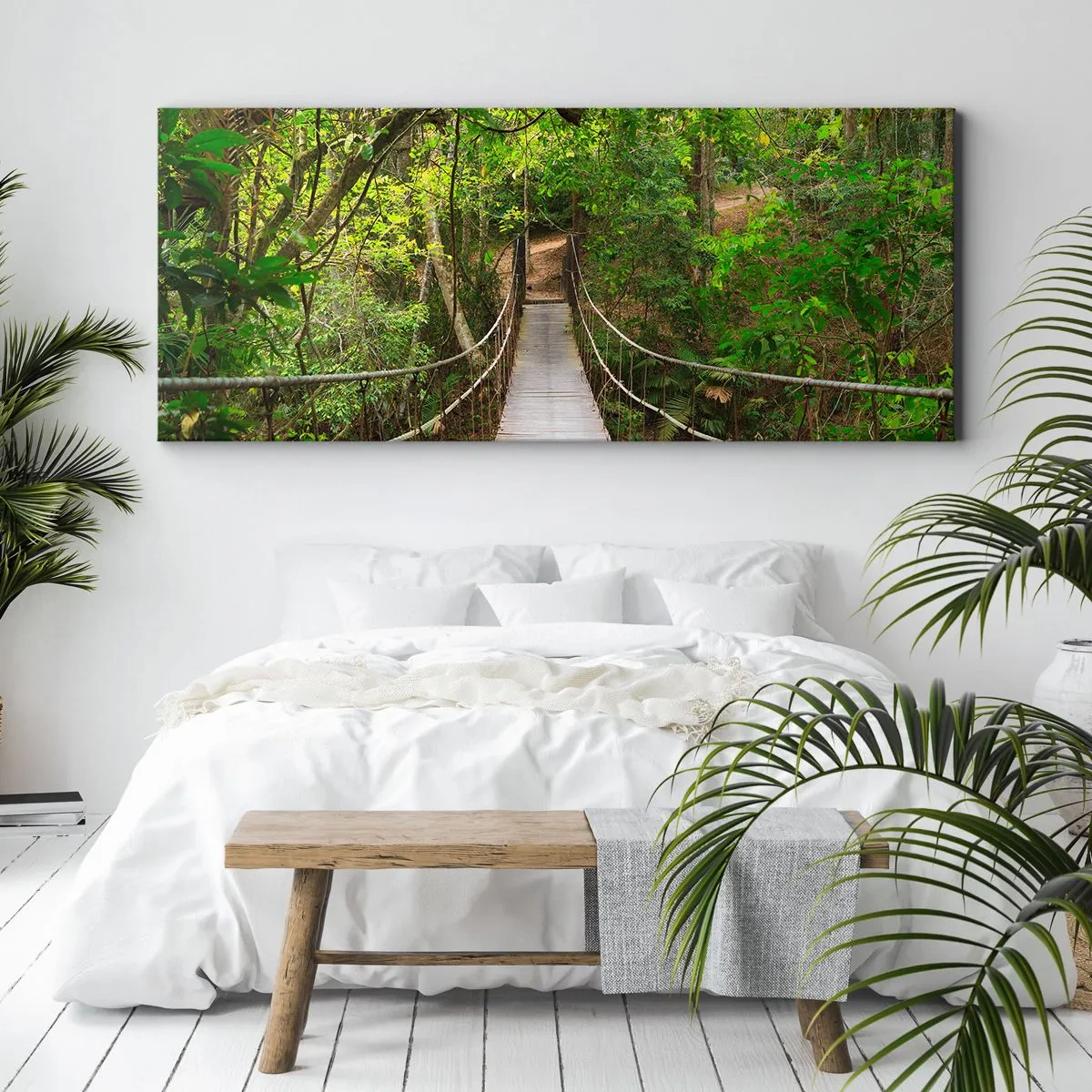 Obraz na plátně - Protože na zahradě rostou popínavé rostliny - 100x40 cm