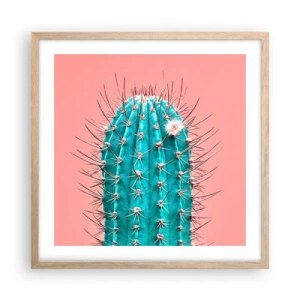 Plakát v rámu světlý dub - Jen koukej - 50x50 cm