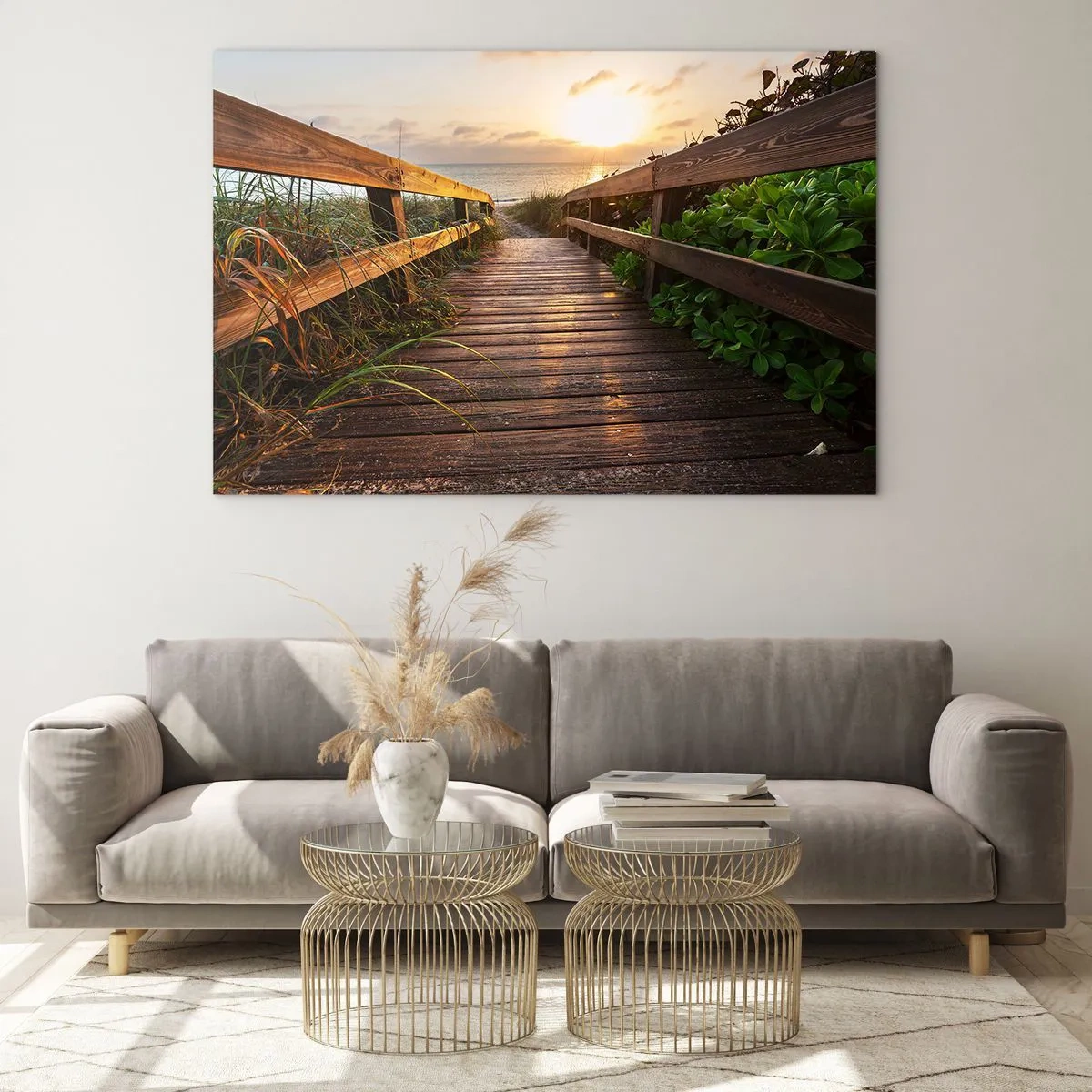 Obraz na skle - A přímo ke břehu - 120x80 cm