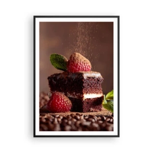 Plakát v černém rámu - Život je sladký - 70x100 cm