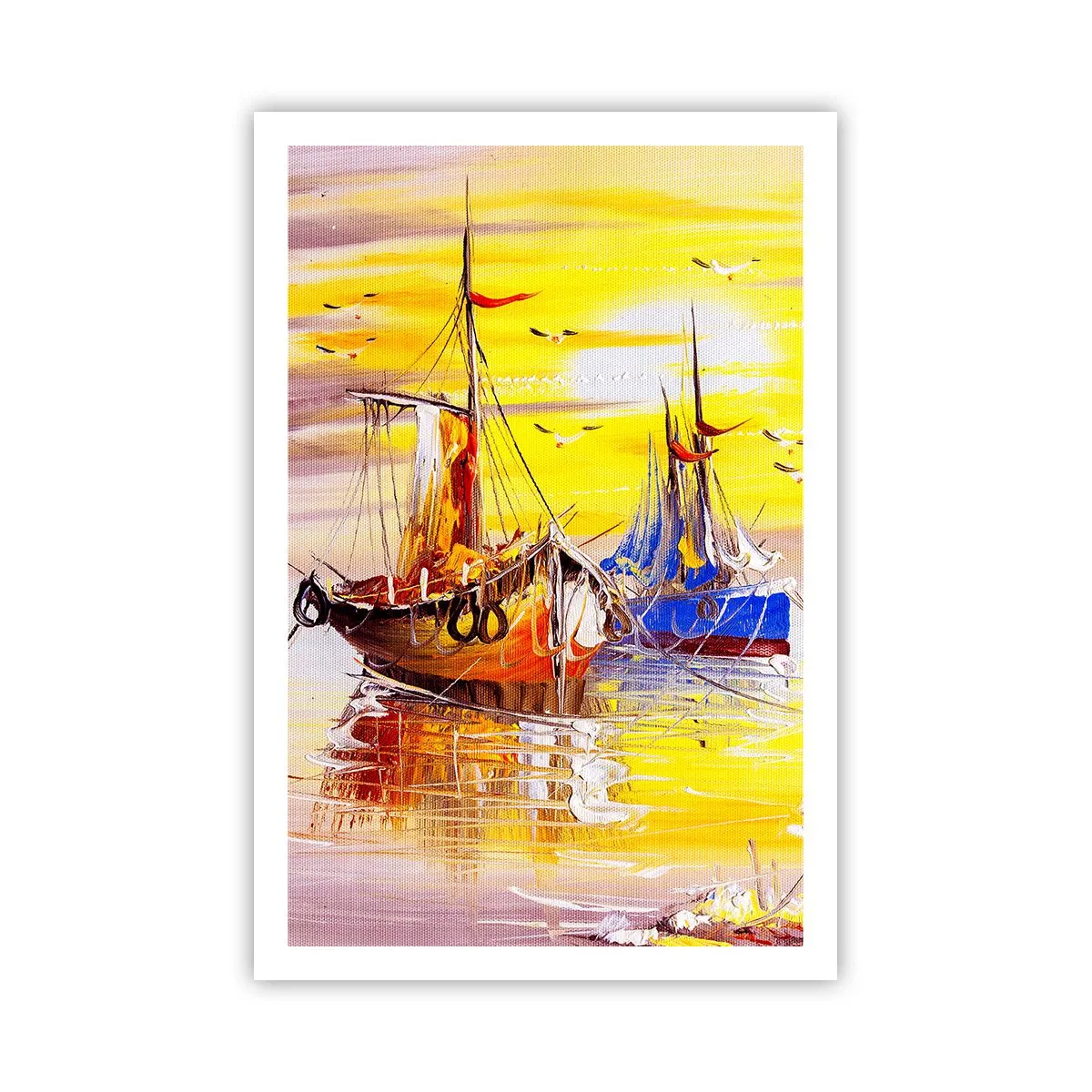 Plakát - Zasloužený odpočinek v přístavu - 61x91 cm