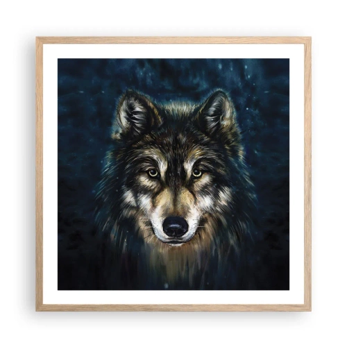 Plakát v rámu světlý dub - Alfa? A omega - 60x60 cm