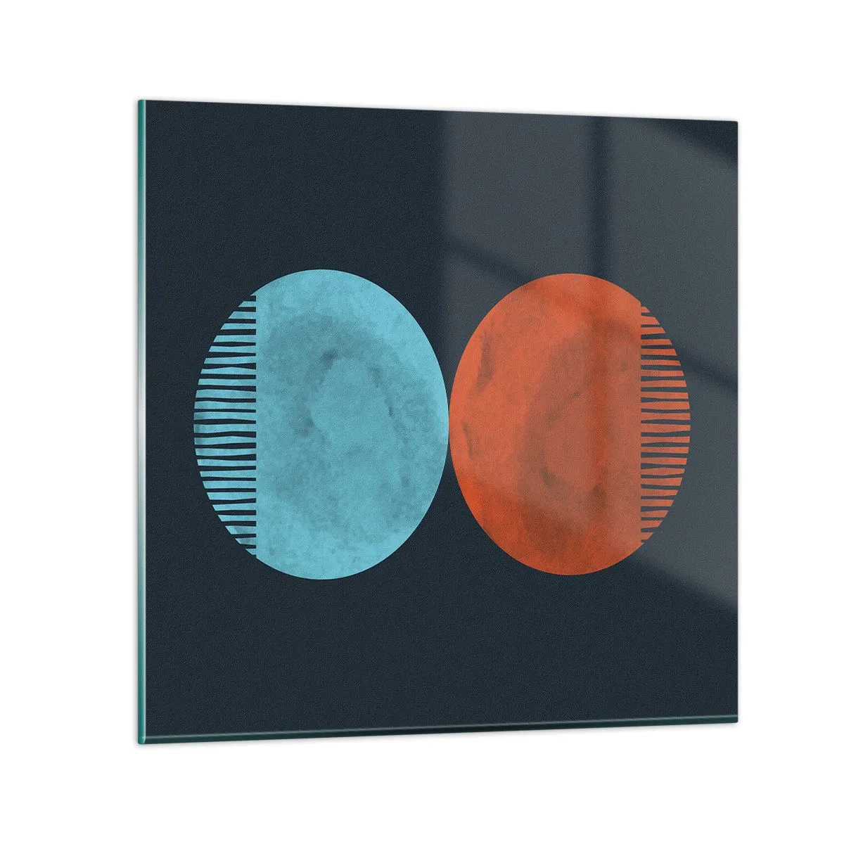 Obraz na skle - Pouze geometrie? - 70x70 cm