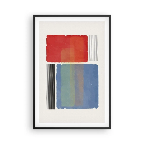 Plakát v černém rámu - Duch a písmeno geometrie - 61x91 cm