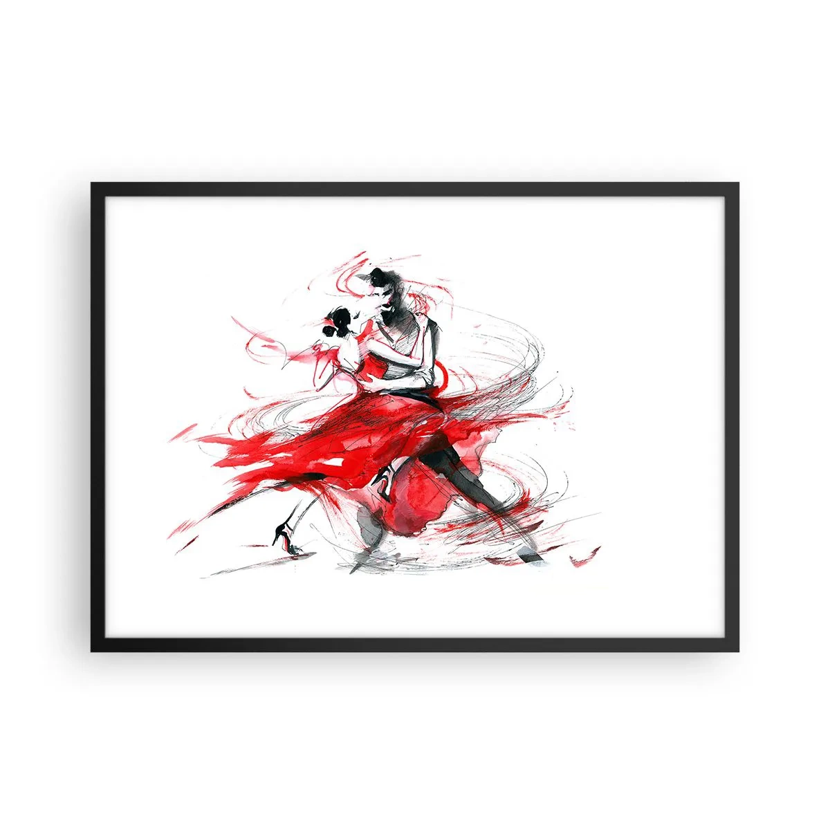 Plakát v černém rámu - Tango - rytmus náruživostí - 70x50 cm