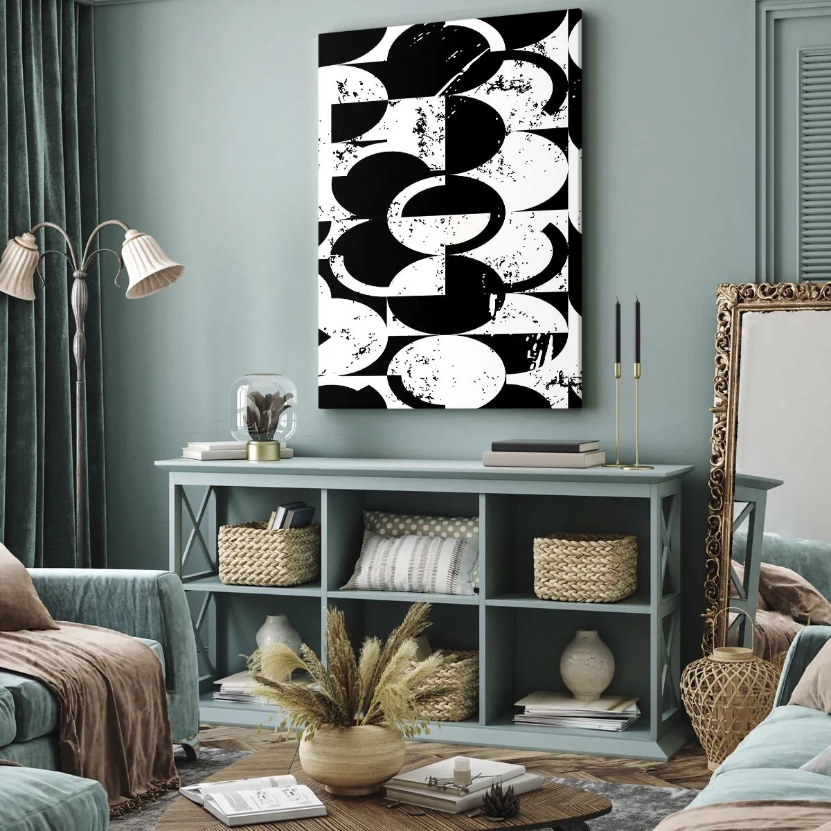 Obraz na plátně - Bílé je bílé a černé černé - 50x70 cm