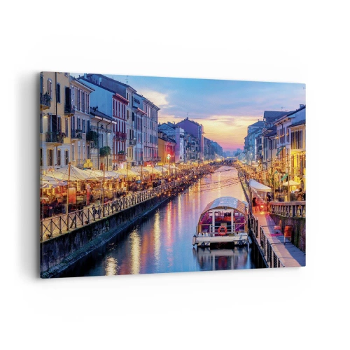 Obraz na plátně - Večer plný světla a zábavy - 100x70 cm