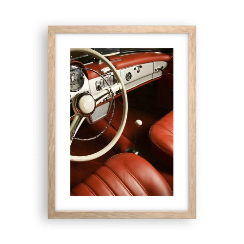 Plakát v rámu světlý dub - Luxus ve stylu vintage - 30x40 cm