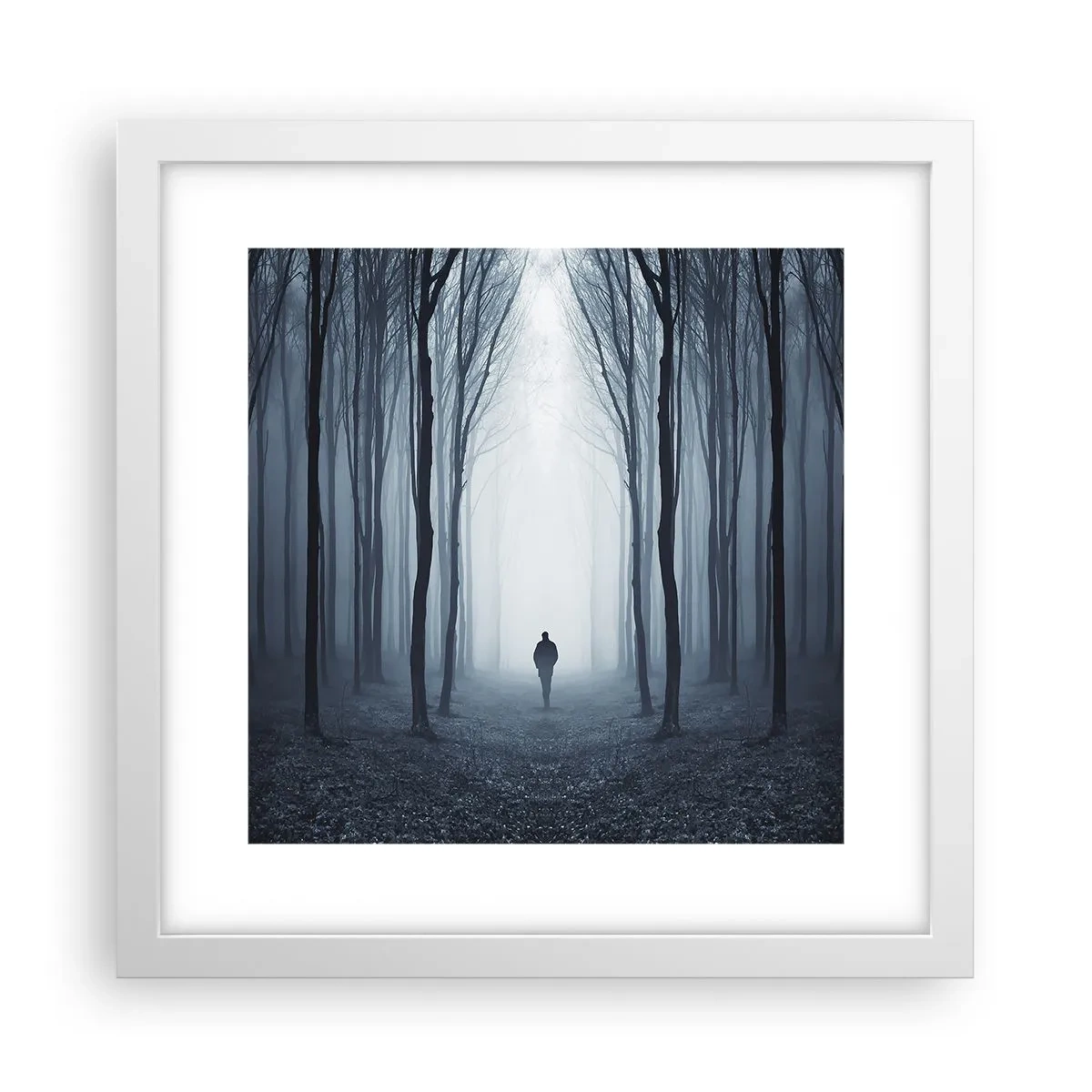 Plakát v bílém rámu - A všechno jednoduché a jasné - 30x30 cm