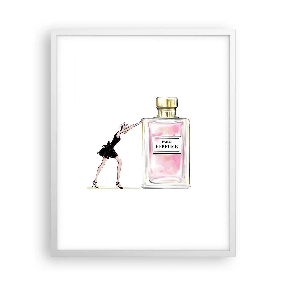 Plakát v bílém rámu - Podstata ženskosti - 40x50 cm