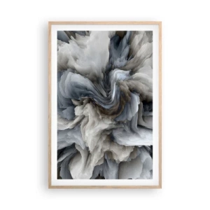 Plakát v rámu světlý dub - Kámen a květ - 61x91 cm