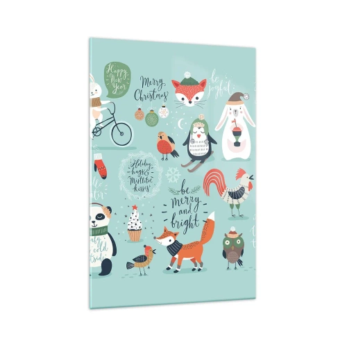 Obraz na skle - Ať jsou vždy Vánoce! - 70x100 cm