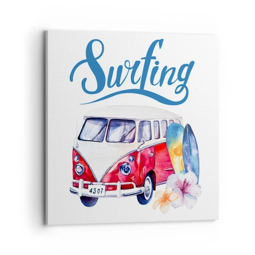 Obraz na plátně - Okurka - klasika pro surfaře - 70x70 cm