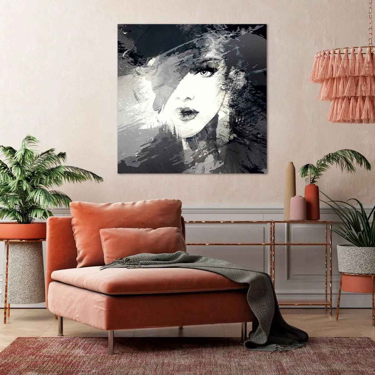 Obraz na plátně - Za šedým závojem - 40x40 cm