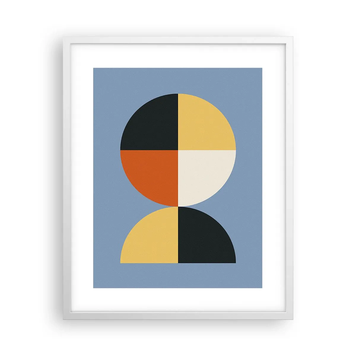 Plakát v bílém rámu - Koukej a počítej - 40x50 cm