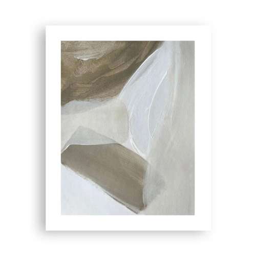 Plakát - Vlna bílé - 40x50 cm