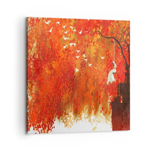 Obraz na plátně - Poletí s nimi? - 50x50 cm