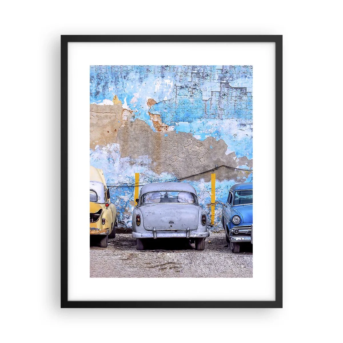 Plakát v černém rámu - Setkání veteránů - 40x50 cm