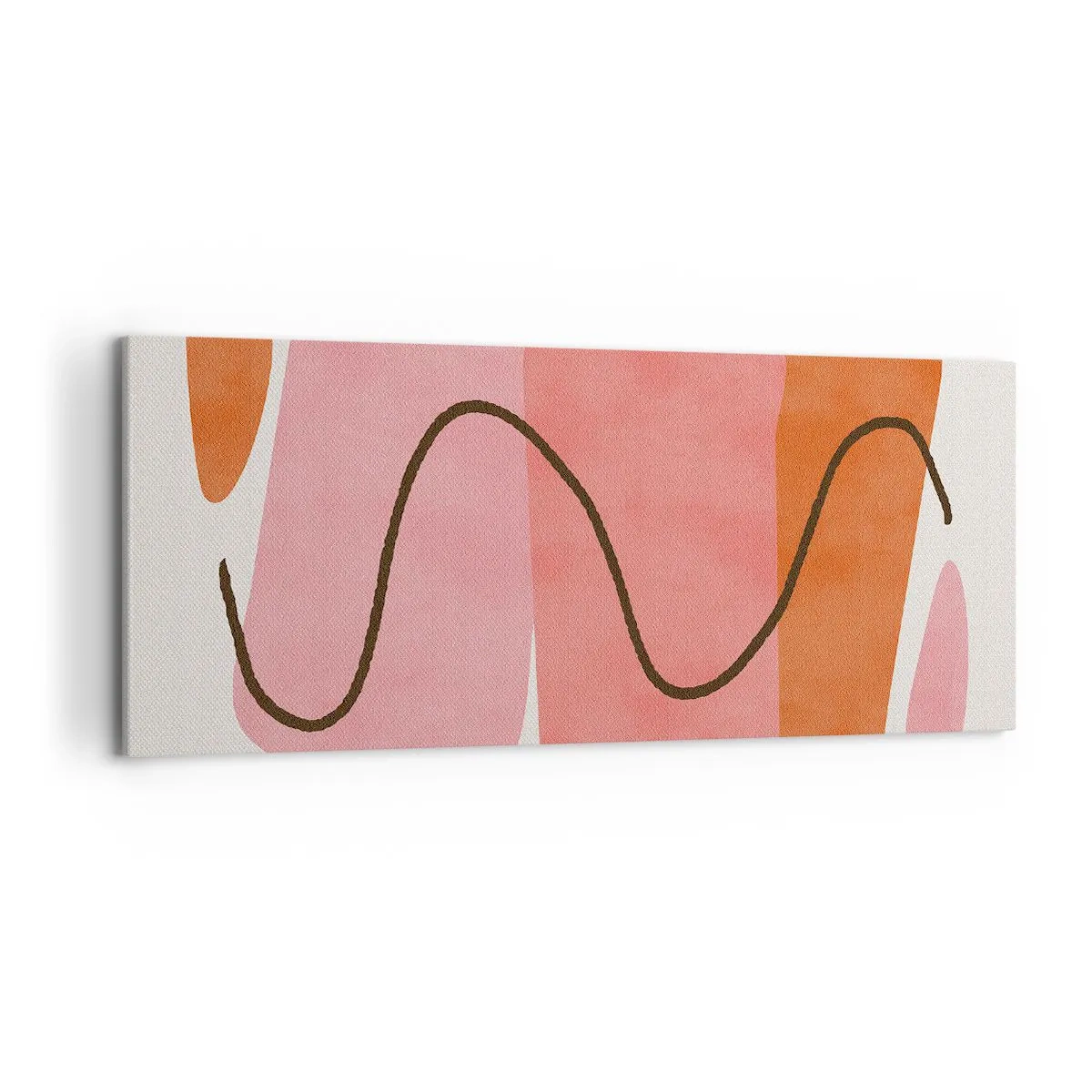 Obraz na plátně - Jemný pohyb forem - 120x50 cm