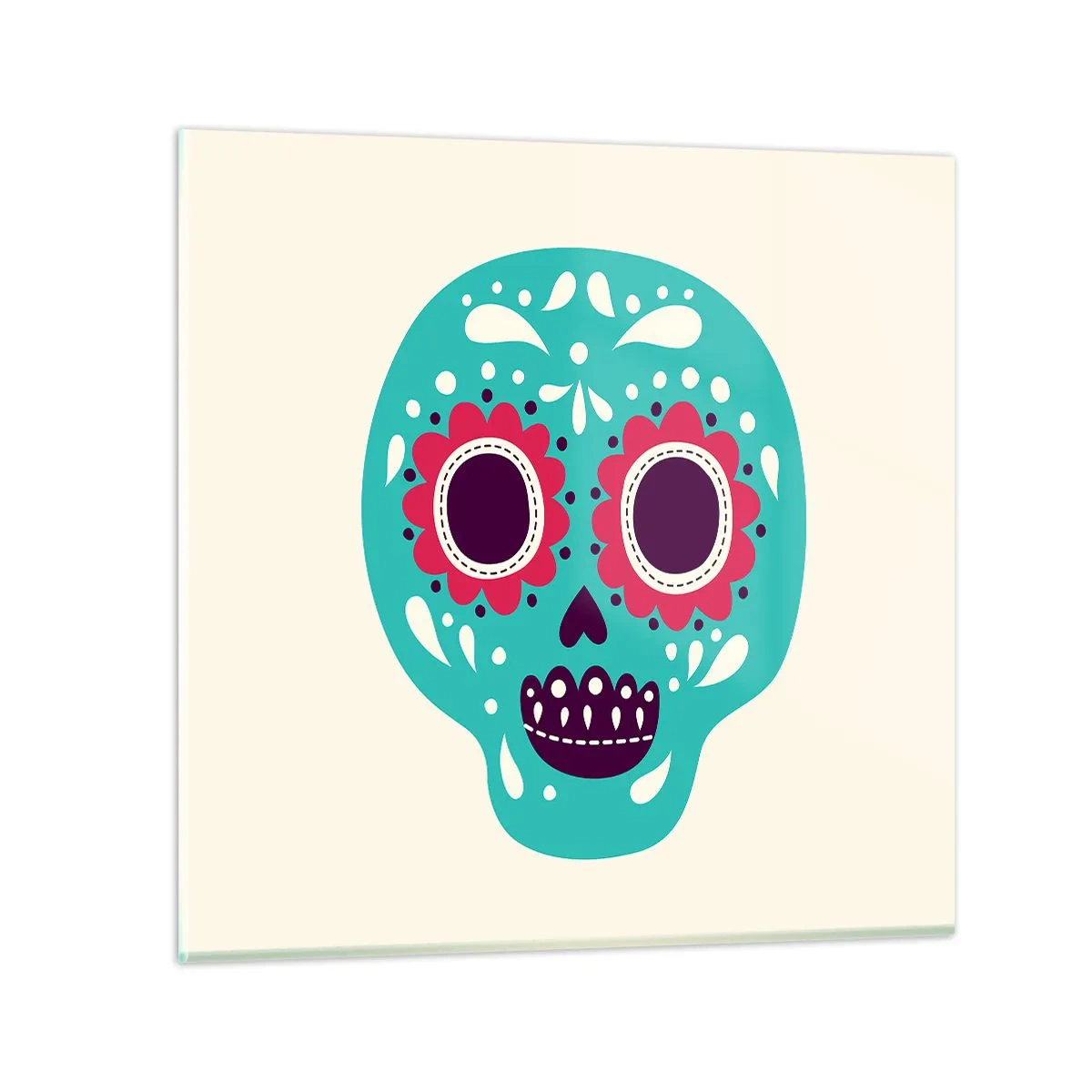 Obraz na skle - Život – zábava až do smrti - 60x60 cm