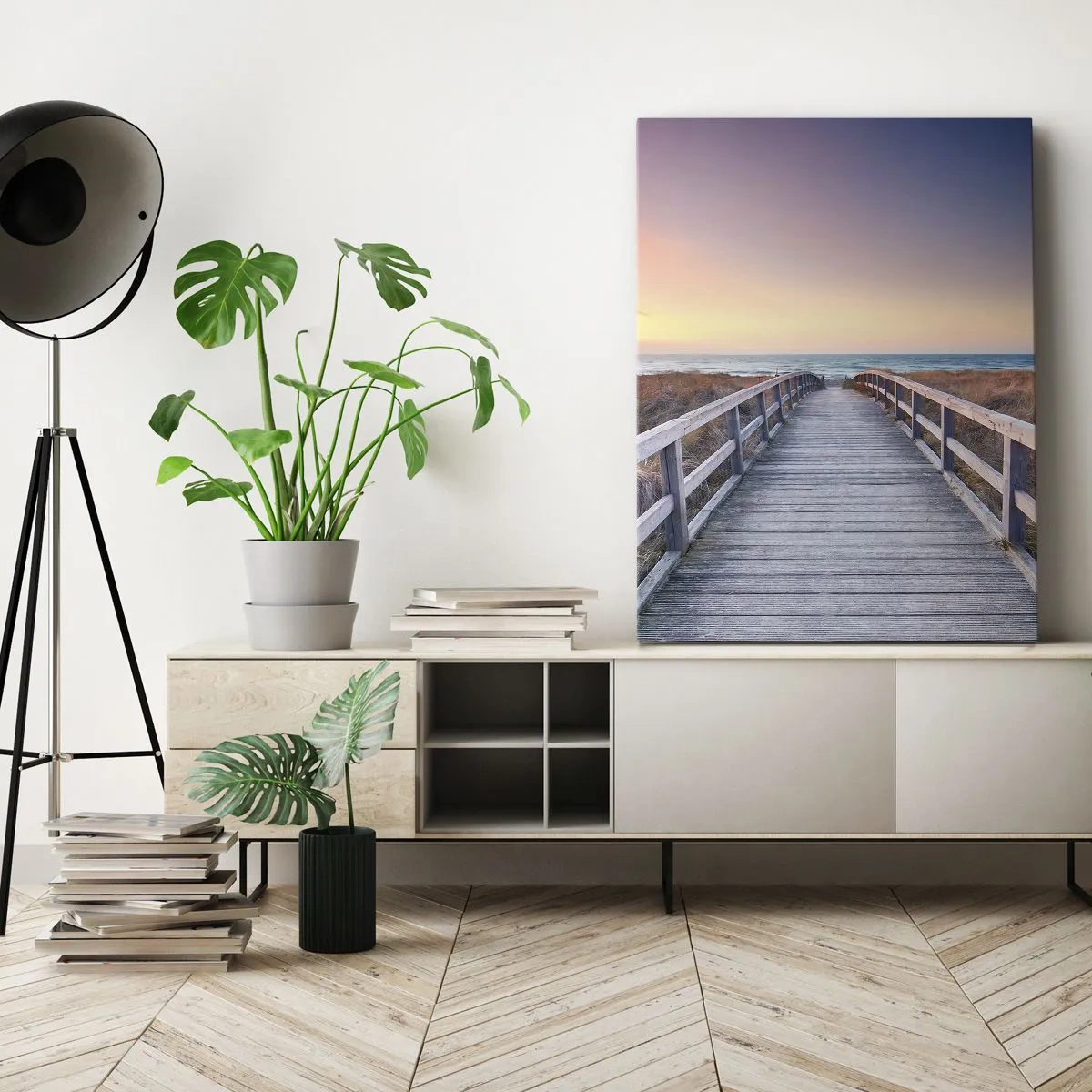 Obraz na plátně - Baltská večerní polární záře - 50x70 cm