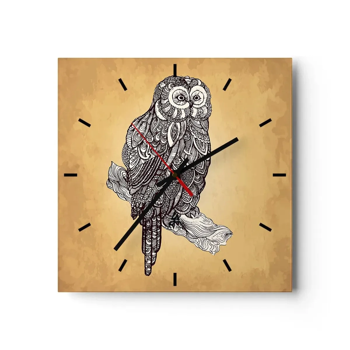 Nástěnné hodiny - Mistrovské ornamenty moudrosti - 40x40 cm