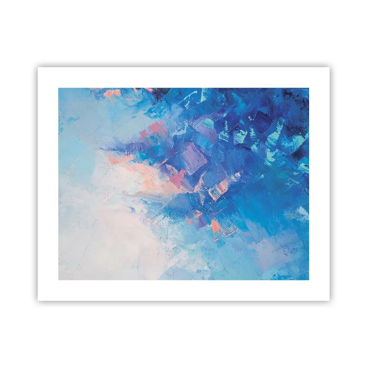 Plakát - Zimní abstrakce - 50x40 cm