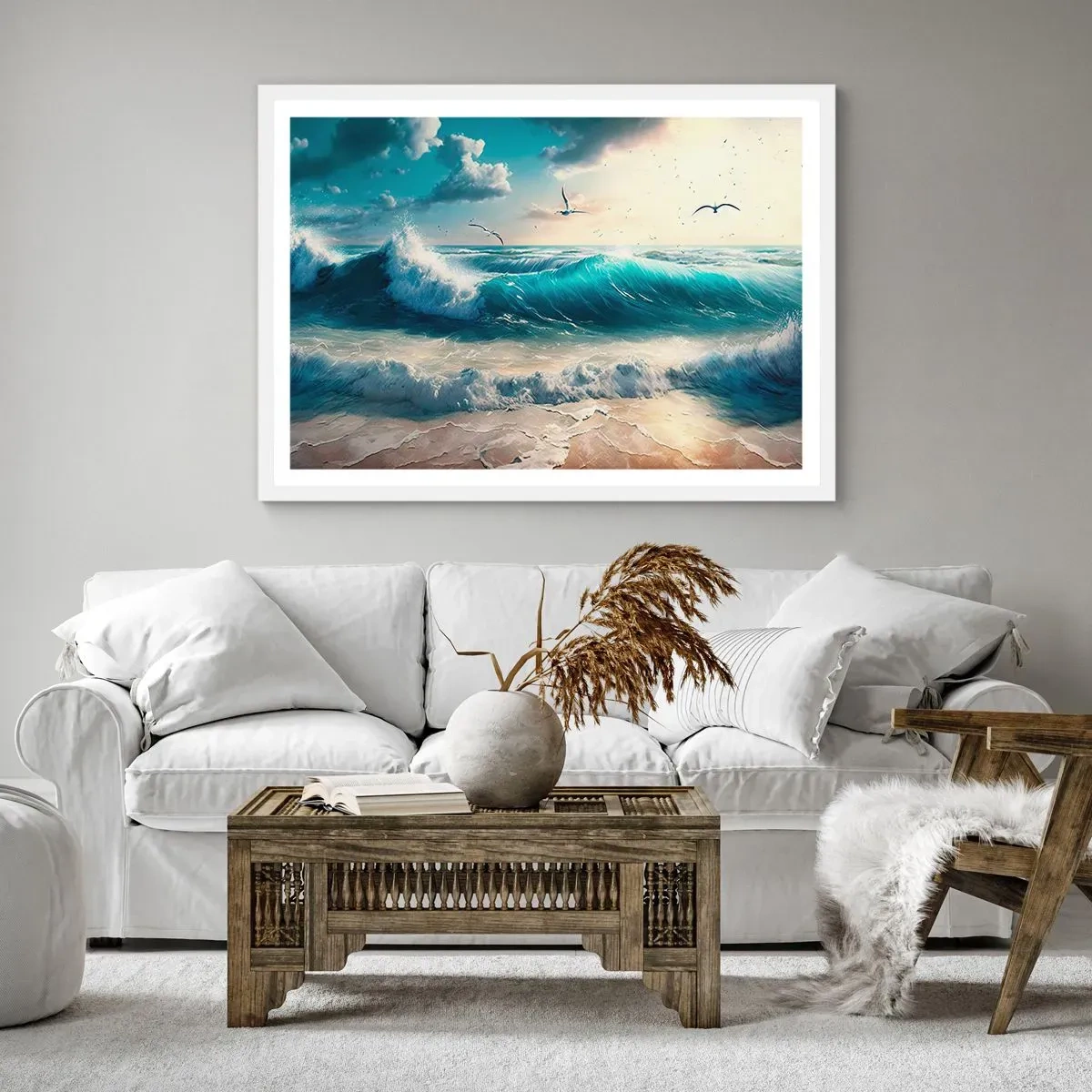 Plakát v bílém rámu - Šustění jen pro tebe - 50x40 cm