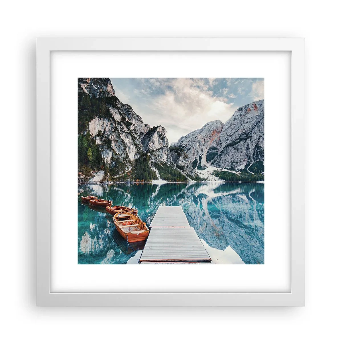 Plakát v bílém rámu - Ukážeme vám krásu - 30x30 cm