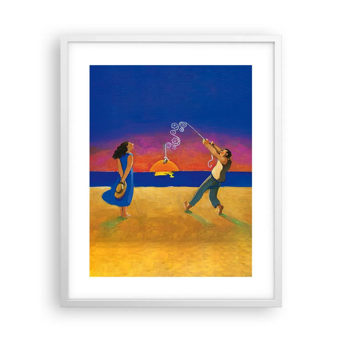 Plakát v bílém rámu - Více než hvězda z nebe - 40x50 cm