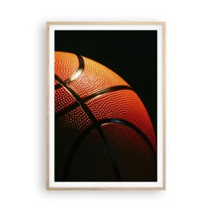 Plakát v rámu světlý dub - Krásná jako planeta - 70x100 cm