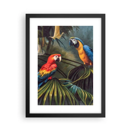 Plakát v černém rámu - Romantismus v tropech - 30x40 cm