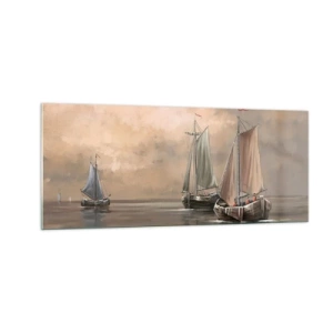 Obraz na skle - Návrat námořníků - 100x40 cm