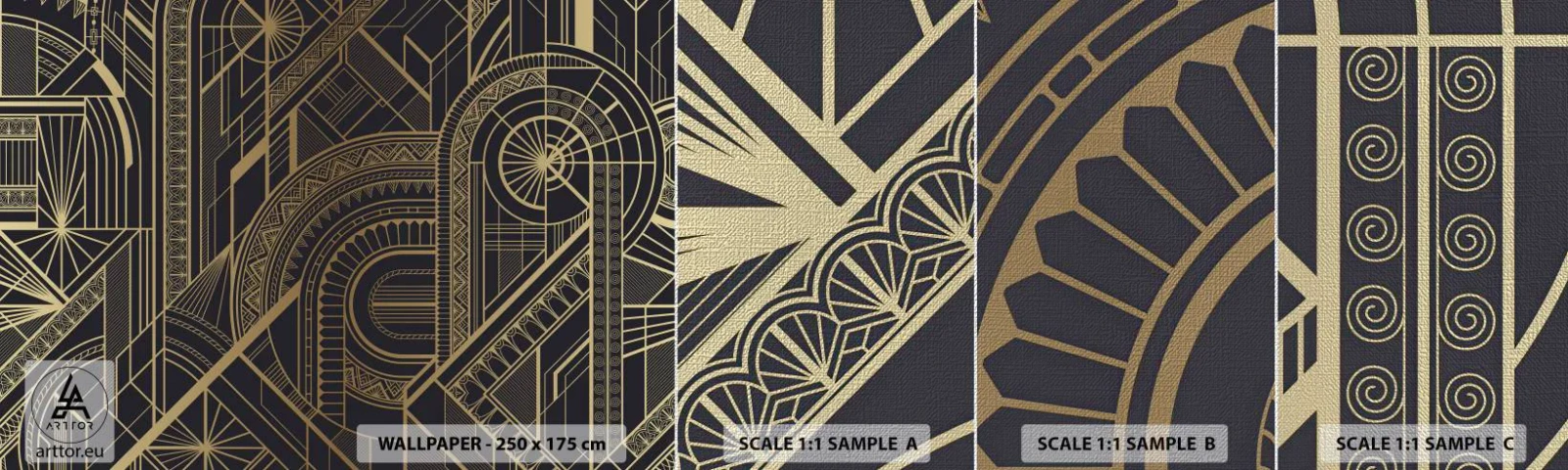 Vzor Fototapety Premium Canvas - Koncepty, nápady, plány - Abstrakce, Kus, Ornament - 100x30 cm