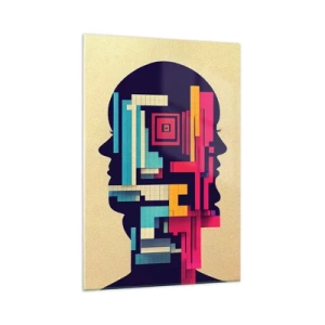 Obraz na skle - Nové vazby - 70x100 cm