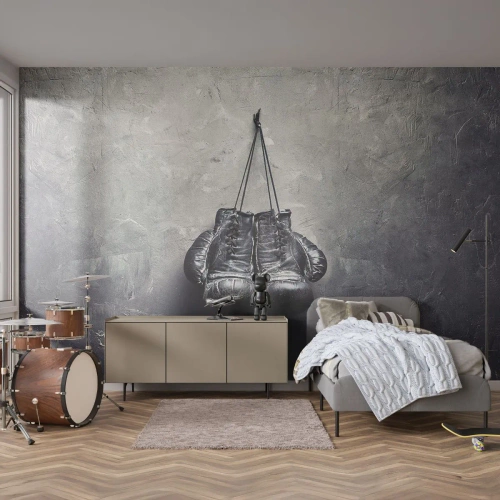 Fototapeta Premium Sand - Čas boje a čas míru - Box, Boxovací rukavice, Vinobraní - 150x105 cm