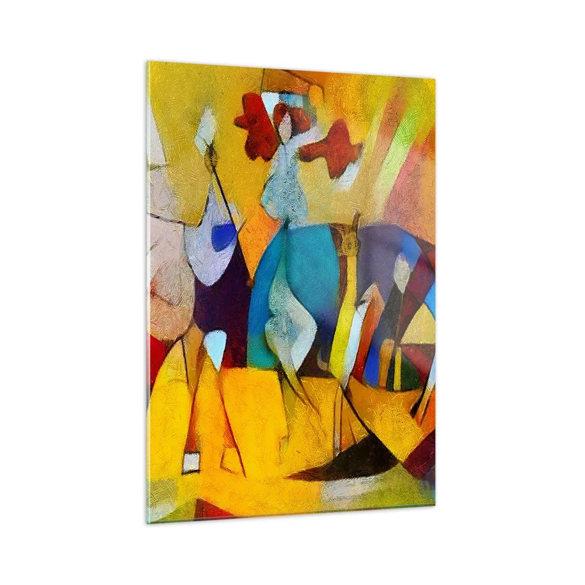Obraz na skle - Slunce - život - radost - 50x70 cm