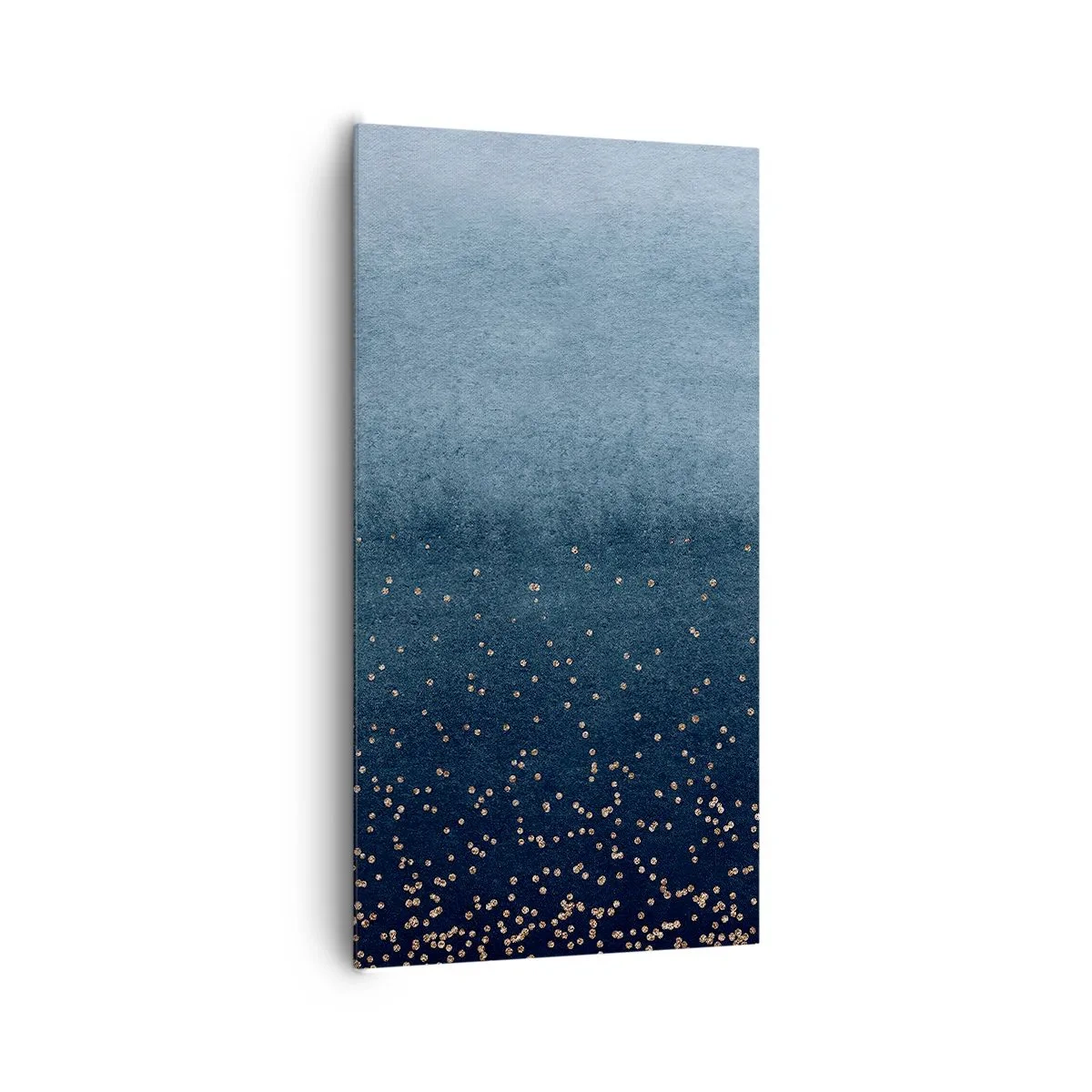 Obraz na plátně - Kompozice – modré fáze - 65x120 cm