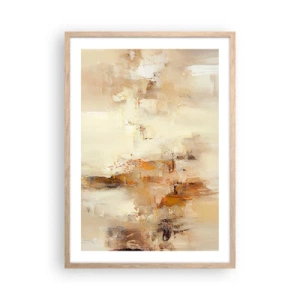 Plakát v rámu světlý dub - Duše jantaru - 50x70 cm