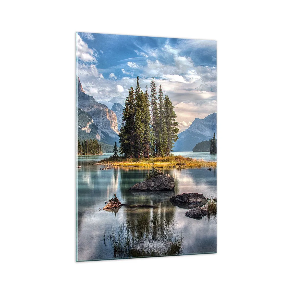 Obraz na skle - U velké a čisté vody… - 70x100 cm